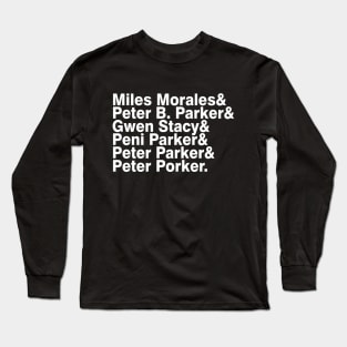 Spider names Long Sleeve T-Shirt